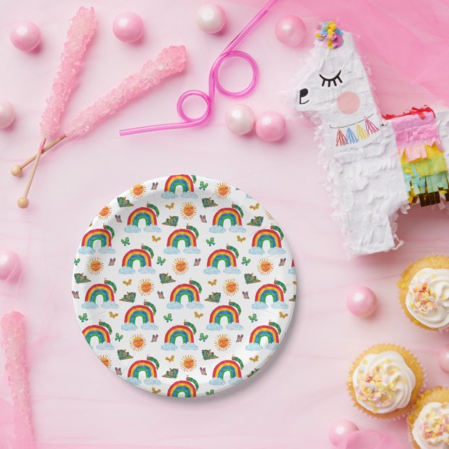 Eric Carle | Caterpillar to Rainbow Butterfly Paper Plates (Party)