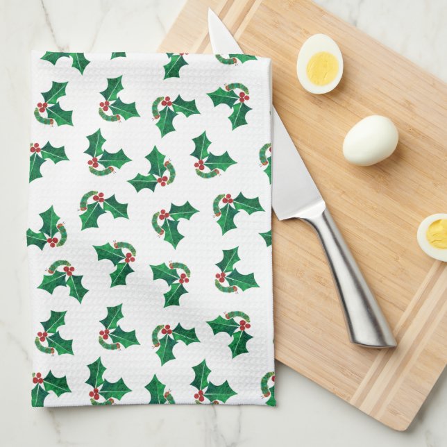 Eric Carle Christmas Caterpillar Kitchen Towel (Quarter Fold)