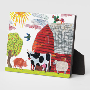 Eric Carle Colorful Farm Scene Plaque