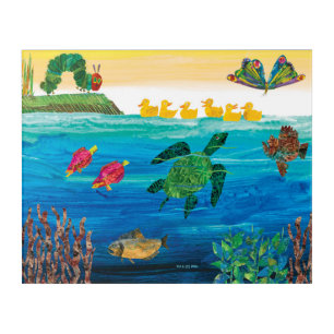 Eric Carle Colorful Pond Scene Acrylic Print