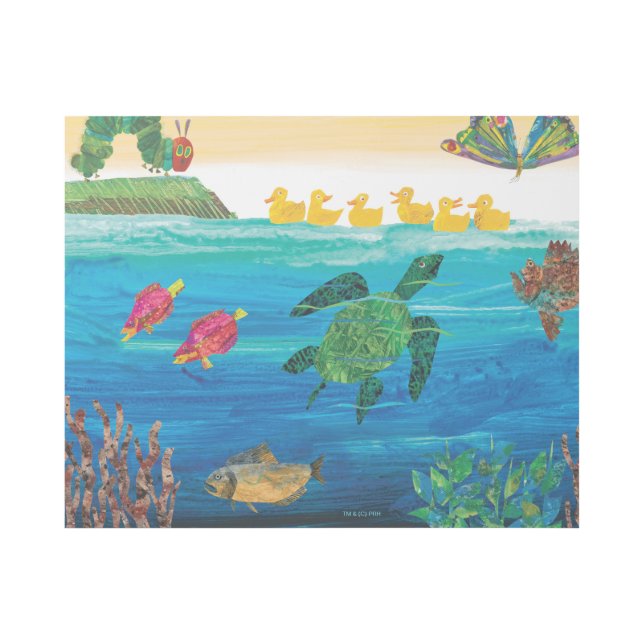 Eric Carle | Colorful Pond Scene Gallery Wrap (Front)