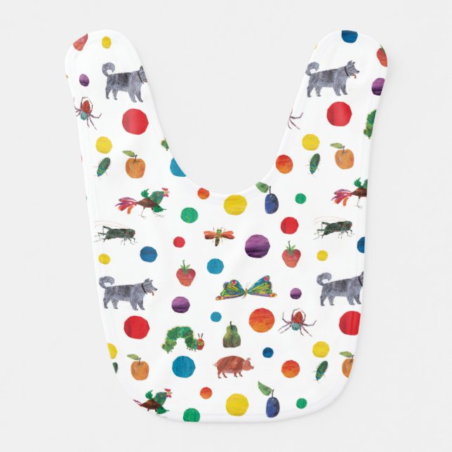 Eric Carle | Eric Carle Animals Pattern Bib (Front)