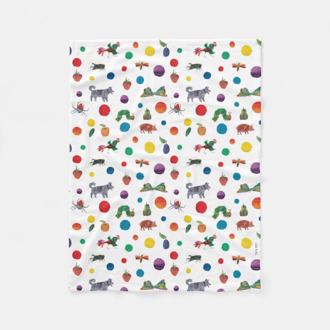 Eric Carle | Eric Carle Animals Pattern Fleece Blanket (Front)