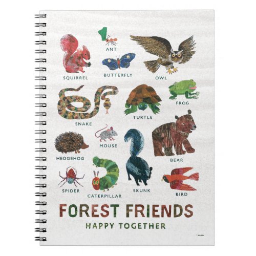 Eric Carle  Forest Friends Happy Togeather Notebook