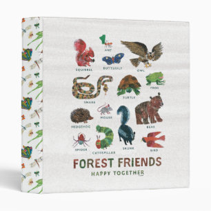 Eric Carle Forest Friends Happy Together 3 Ring Binder