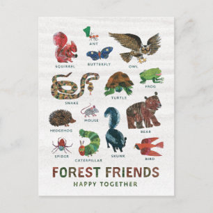 Eric Carle   Forest Friends Happy Together Postcard