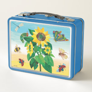 Eric Carle Garden Flower Scene Metal Lunch Box