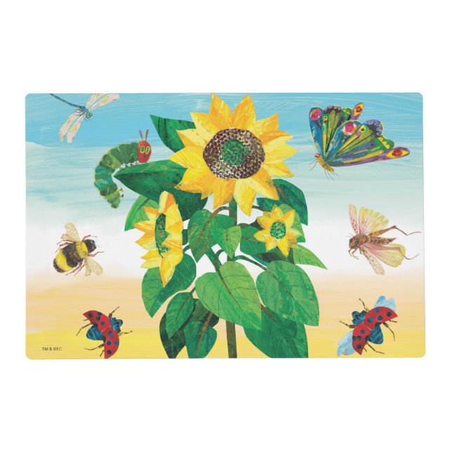 Eric Carle | Garden Flower Scene Placemat (Front)