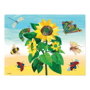 Eric Carle | Garden Flower Scene Poster