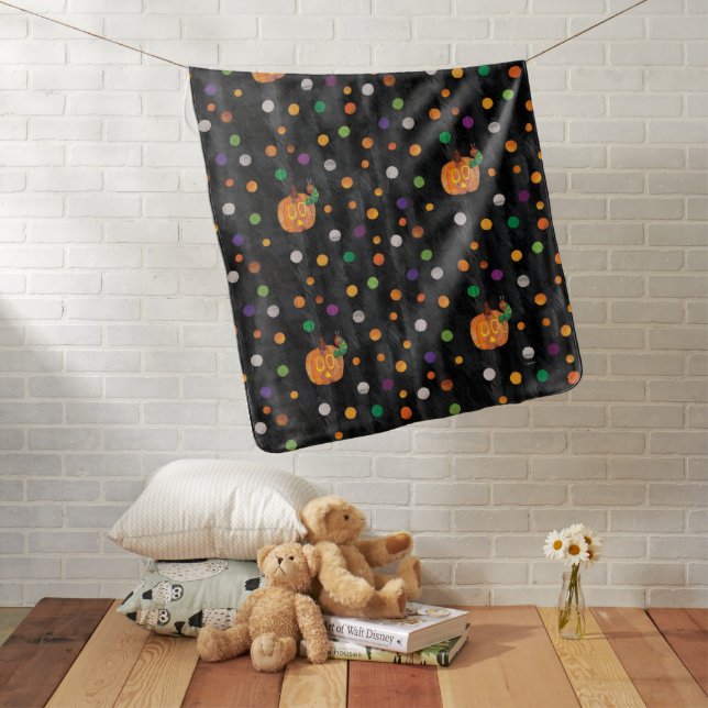 Eric Carle | Halloween Polka Dot Pattern Baby Blanket (In Situ)