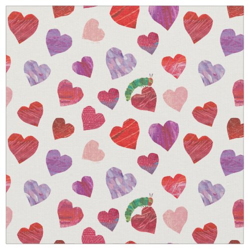 Eric Carle  Hungry Caterpillar Heart Pattern Fabric