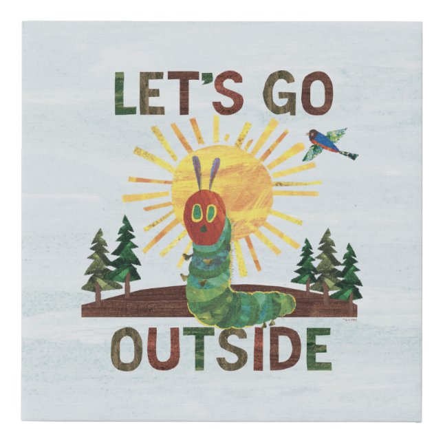 Eric Carle | Let’s Go Outside Faux Canvas Print (Front)