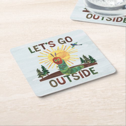 Eric Carle  Lets Go Outside Square Paper Coaster