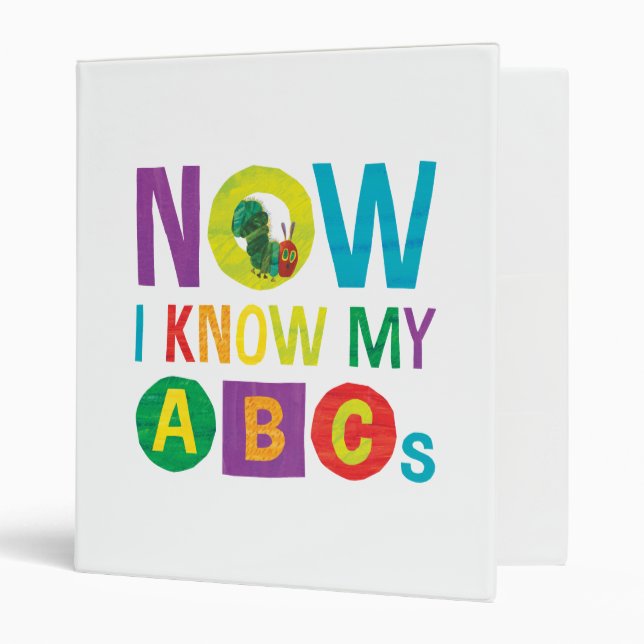 Eric Carle Now I Know My ABCs 3 Ring Binder (Front/Inside)