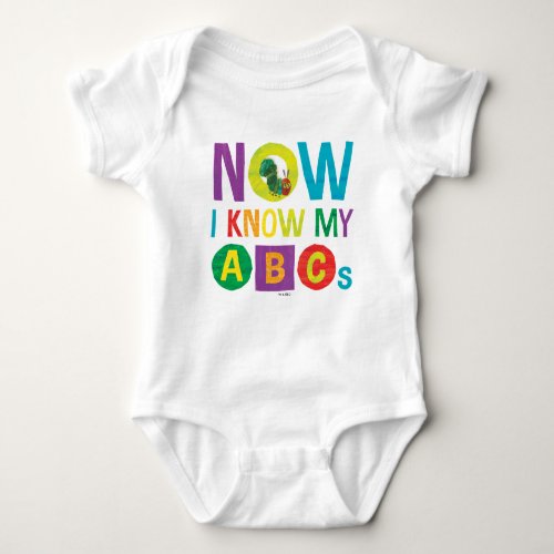 Eric Carle  Now I Know My ABCs Baby Bodysuit