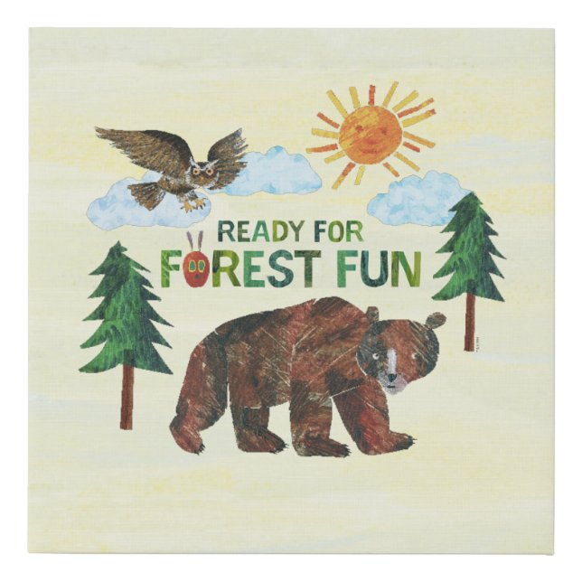 Eric Carle | Ready for Forest Fun Faux Canvas Print (Front)