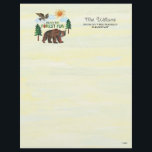 Eric Carle | Ready for Forest Fun Letterhead<br><div class="desc">Get ready for an adventure with Eric Carle’s Ready for Forest Fun design! This playful and vibrant artwork features an ensemble of cheerful forest animals, depicted in Carle’s signature hand-painted style, surrounded by lush greenery and whimsical details. The phrase "Ready for Forest Fun" adds a sense of excitement and joy,...</div>