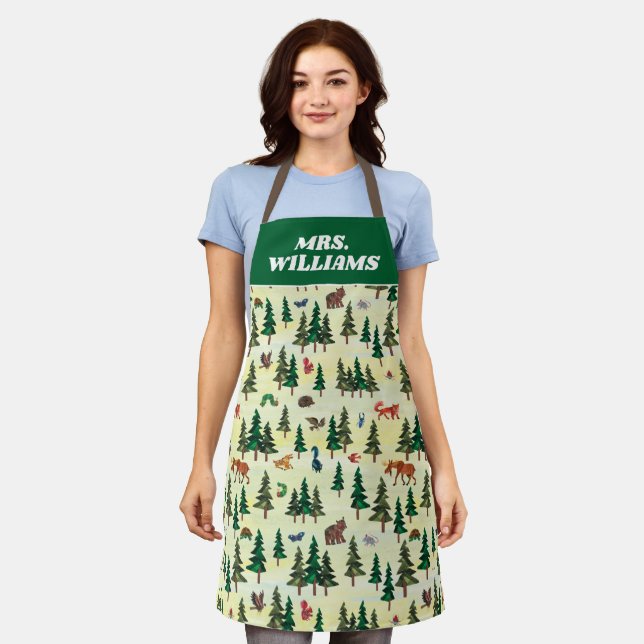 Eric Carle | Ready for Forest Fun Pattern Apron (Worn)