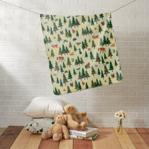 Eric Carle Ready for Forest Fun Pattern Baby Blanket