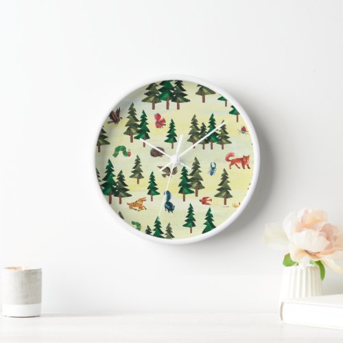 Eric Carle  Ready for Forest Fun Pattern Clock