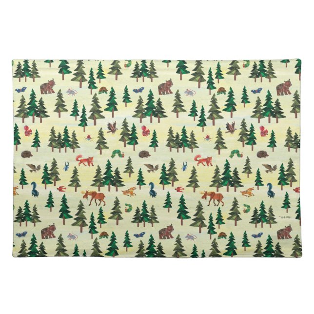 Eric Carle | Ready for Forest Fun Pattern Cloth Placemat (Front)