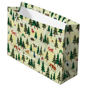 Eric Carle Ready for Forest Fun Pattern Large Gift Bag