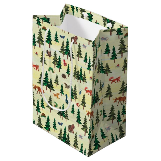 Eric Carle | Ready for Forest Fun Pattern Medium Gift Bag (Front Angled)