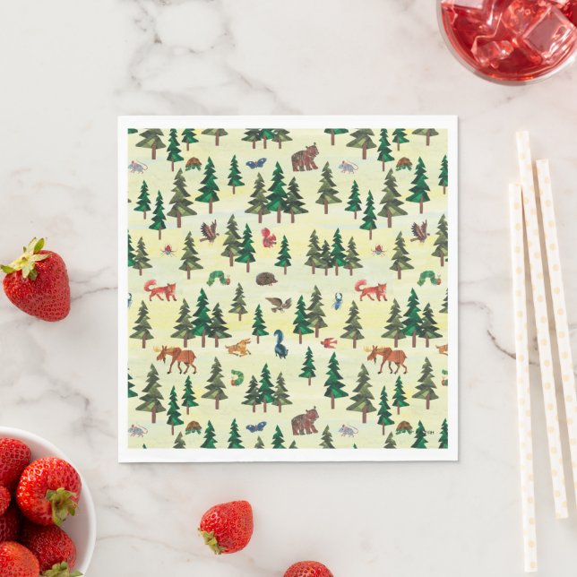 Eric Carle | Ready for Forest Fun Pattern Napkins (Insitu)