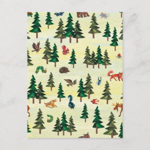 Eric Carle Ready for Forest Fun Pattern Postcard