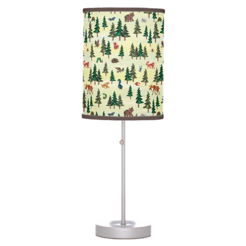 Eric Carle  Ready for Forest Fun Pattern Table Lamp