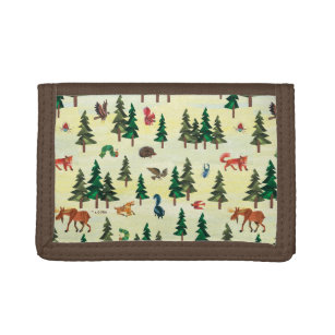 Eric Carle   Ready for Forest Fun Pattern Trifold Wallet