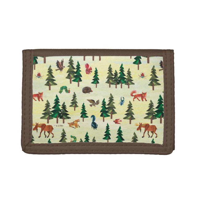 Eric Carle | Ready for Forest Fun Pattern Trifold Wallet (Front)