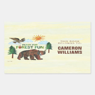 Eric Carle Ready for Forest Fun Rectangular Sticker