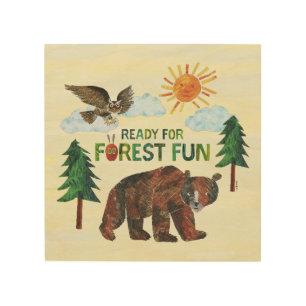 Eric Carle Ready for Forest Fun Wood Wall Art