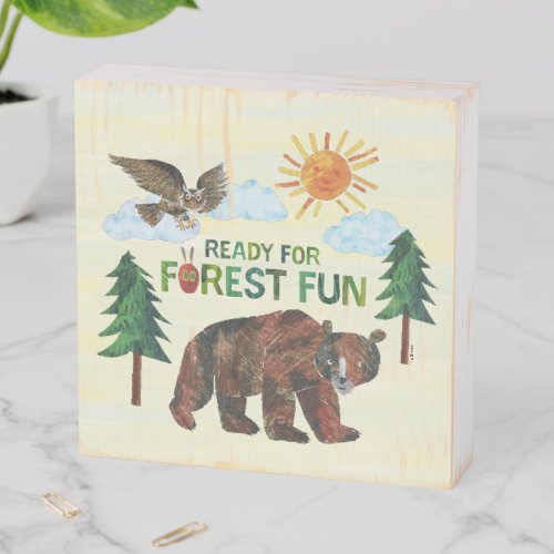 Eric Carle  Ready for Forest Fun Wooden Box Sign