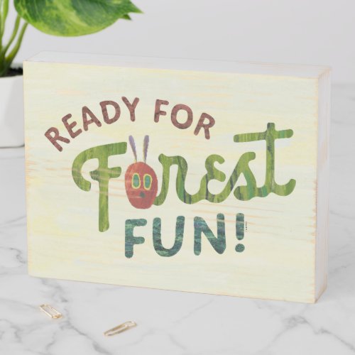Eric Carle  Ready for Forest Fun Wooden Box Sign