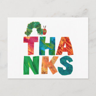 Eric Carle | Thanks Caterpillar Postcard