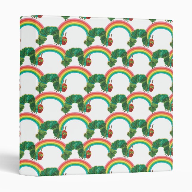 Eric Carle The Very Hungry Caterpillar Pattern 3 Ring Binder (Front/Spine)