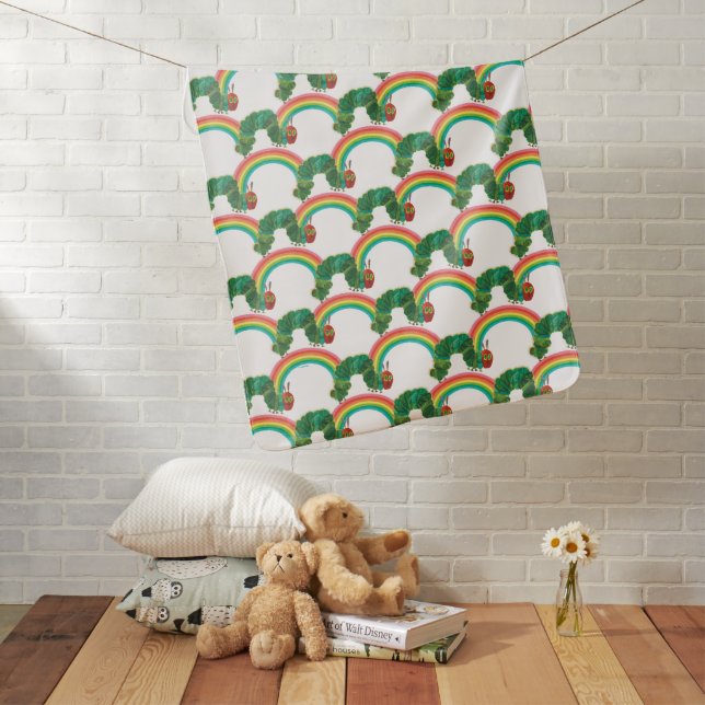 Eric Carle The Very Hungry Caterpillar Pattern Baby Blanket (In Situ)