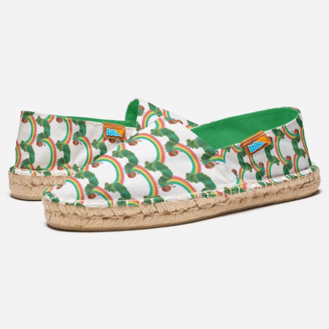 Eric Carle | The Very Hungry Caterpillar Pattern Espadrilles (Angled)