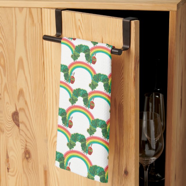 Eric Carle The Very Hungry Caterpillar Pattern Kitchen Towel (Thirds Fold)