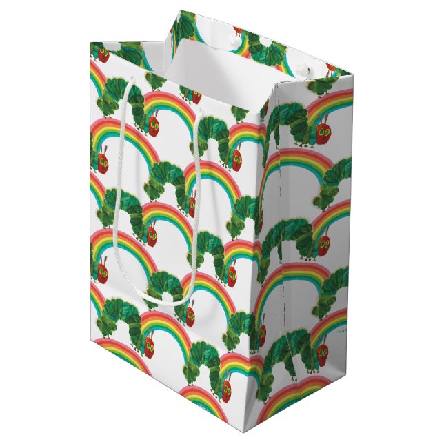 Eric Carle | The Very Hungry Caterpillar Pattern Medium Gift Bag (Front Angled)