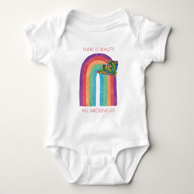 Eric Carle There | Is Beauty All Around Us Baby Bodysuit (Front)