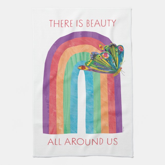 Eric Carle There | Is Beauty All Around Us Kitchen Towel (Vertical)