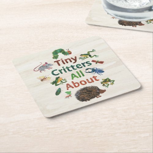 Eric Carle  Tiny Critters All About Square Paper Coaster