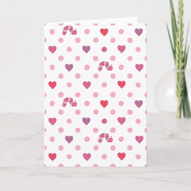 Eric Carle | Valentine Heart Polka Dot Pattern Card (Front)