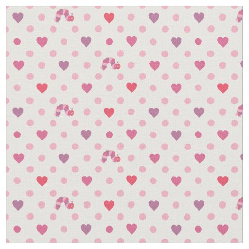 Eric Carle | Valentine Heart Polka Dot Pattern Fabric