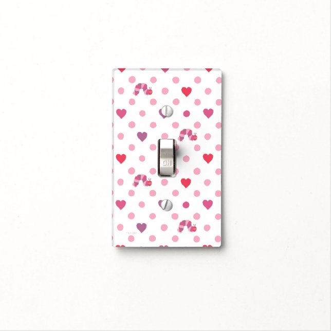 Eric Carle | Valentine Heart Polka Dot Pattern Light Switch Cover (In Situ)