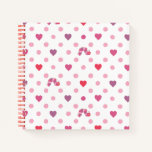 Eric Carle | Valentine Heart Polka Dot Pattern Notebook
