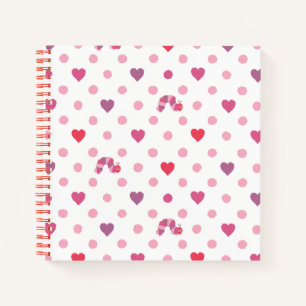 Eric Carle Valentine Heart Polka Dot Pattern Notebook